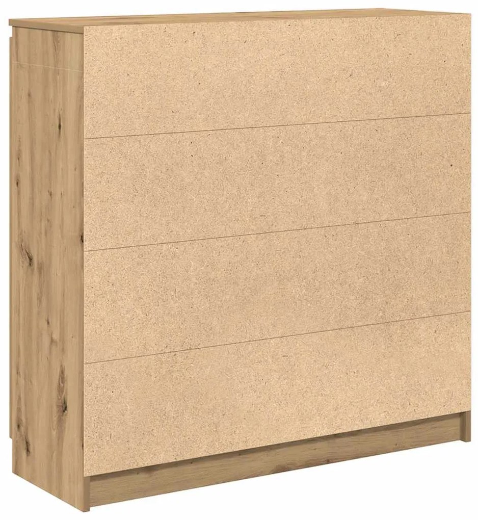 kézműves tölgy szerelt fa tálalószekrény fiókos 100,5x35x98,5cm