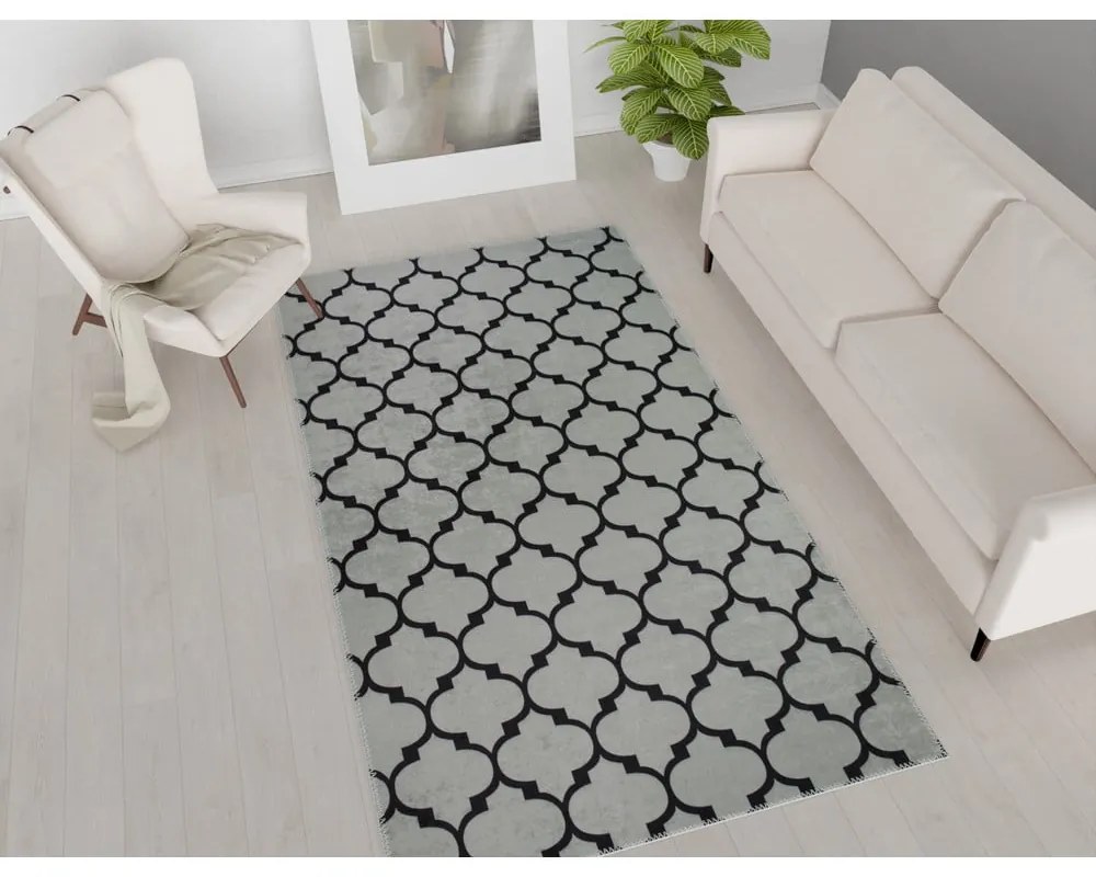 Szürke mosható szőnyeg 80x50 cm - Vitaus