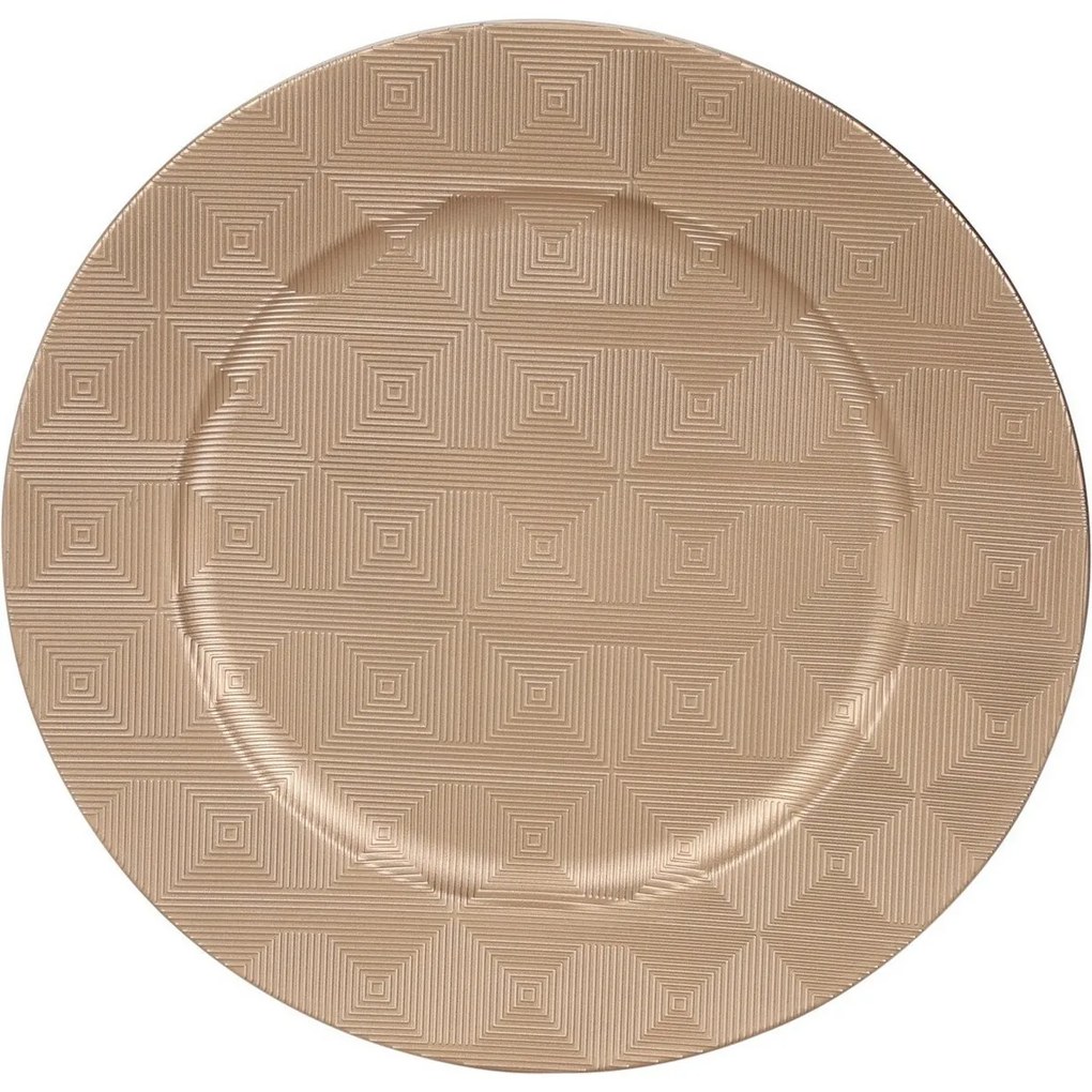 Golden Square tányéralátét, 33 cm
