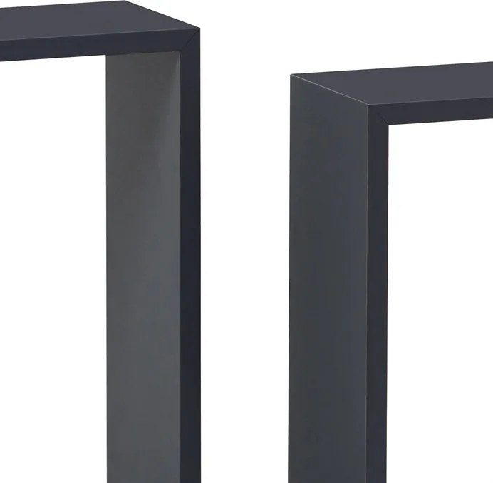 Fali polc szürke színben, mdf, P-008 GREY2