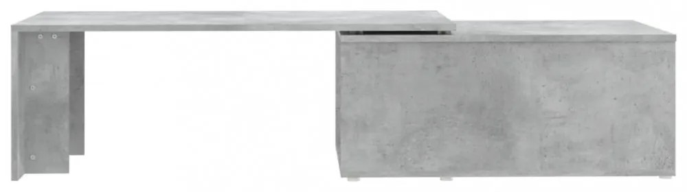 betonszürke szerelt fa dohányzóasztal 150 x 50 x 35 cm