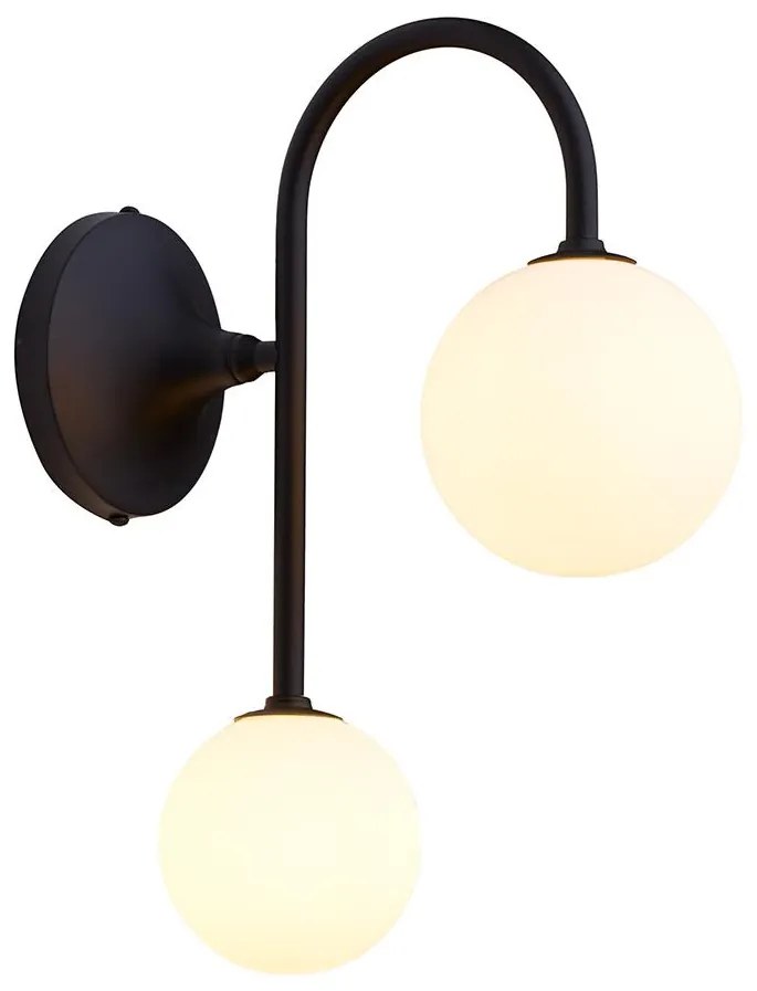 Jupiter 1949 - Fali lámpa SELEN 2xG9/40W/230V fekete