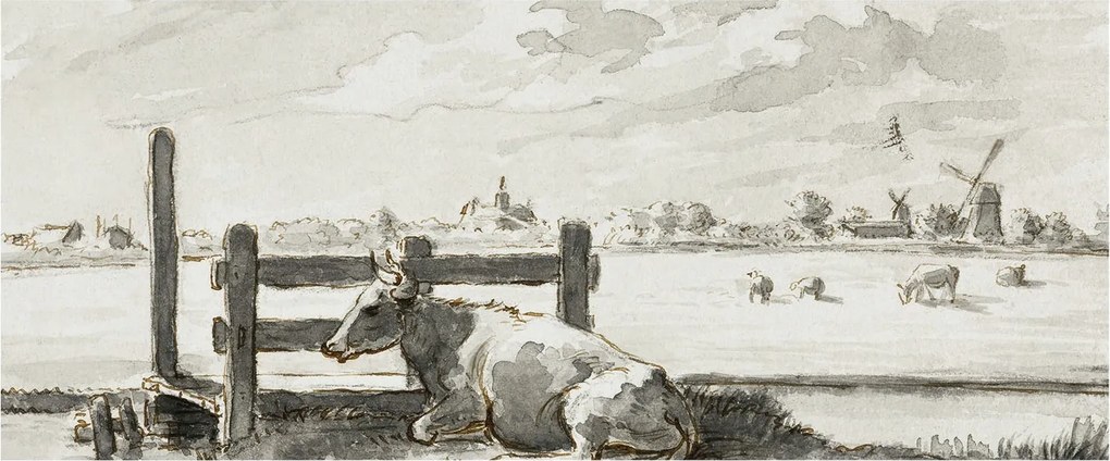 Fali fotótapéta Étkezőbe Vidéki idill 250x104 Ragasztó