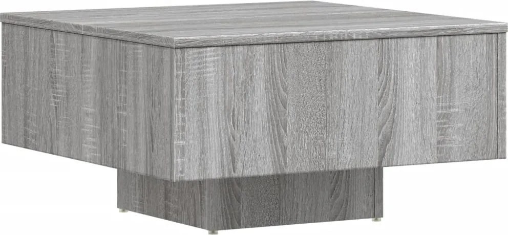 vidaXL szürke sonoma színű szerelt fa dohányzóasztal 60 x 60 x 31,5 cm