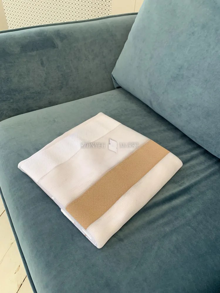 Kész függöny barna-csíkos mintás 300x180 cm