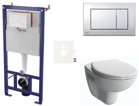 Fali WC szett SAT előtétfalas szereléshez + VitrA Normus WC SIKOSSNORBO21K