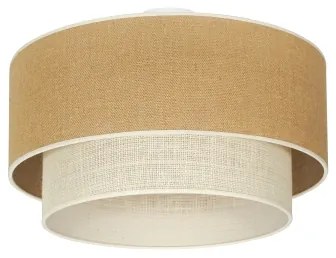 Duolla - Mennyezeti lámpa YUTE BOHO 3xE27/15W/230V átm. 60 cm barna/krémes