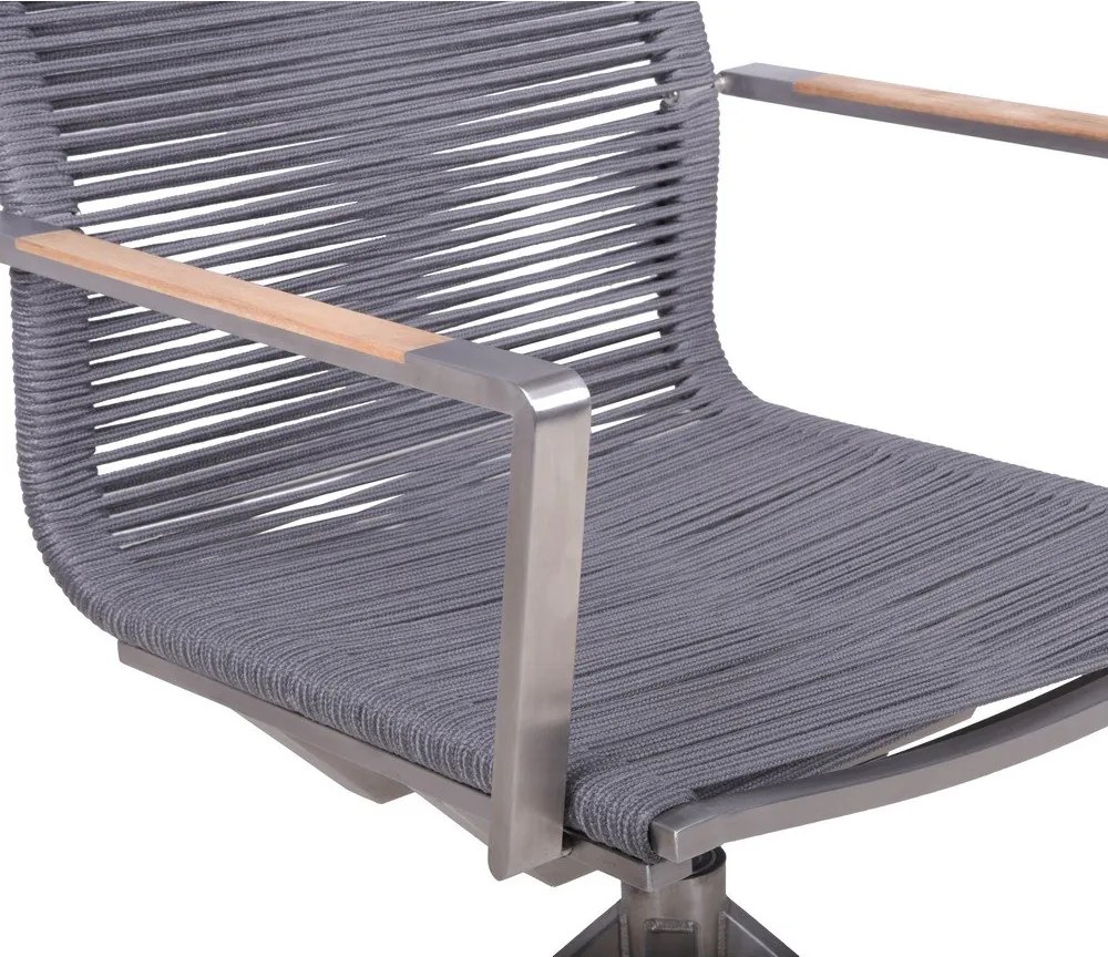 Szürke fém kerti szék Rubiera – Garden Pleasure