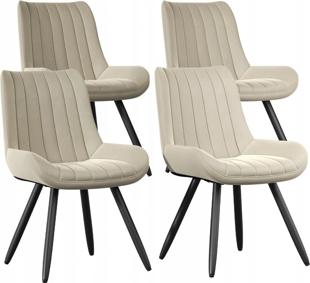 Szék Szett velúr szék velúr Kárpitozott Szék 4 db