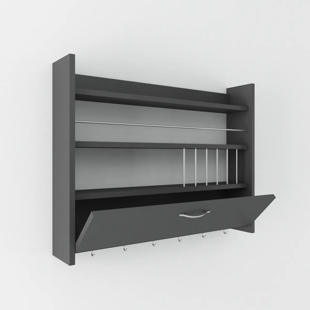 Knott Anthracite konyhai polc
