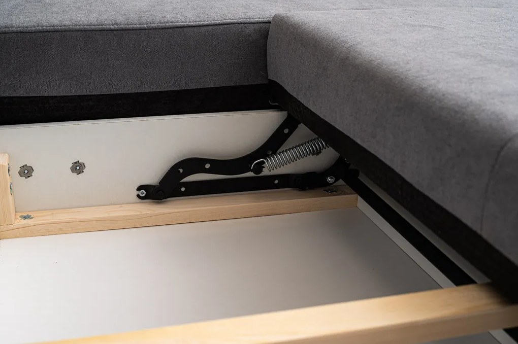 AKCIÓ világosszürke sarok ülőgarnitúra ORANGE, kétoldalas II. osztály