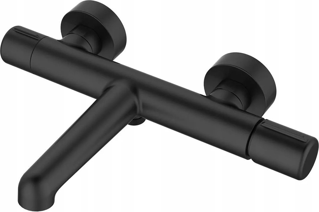 Pretto Fali kádcsaptelep fekete sárgaréz,