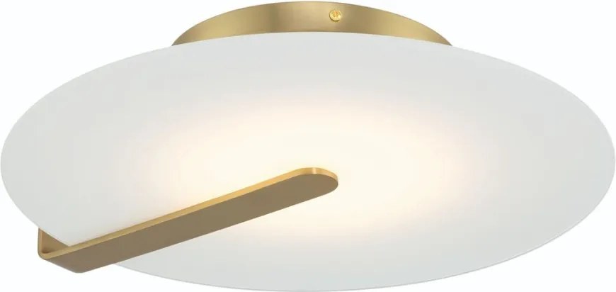 ELSTEAD QN-NUVOLA-F-M-BG NUVOLA Kerek Mennyezeti Lámpa Fehér, Csiszolt Arany LED IP20