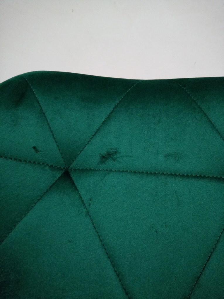 AKCIÓ Bárszék fekete lábbal WEST VELVET, zöld II. osztály