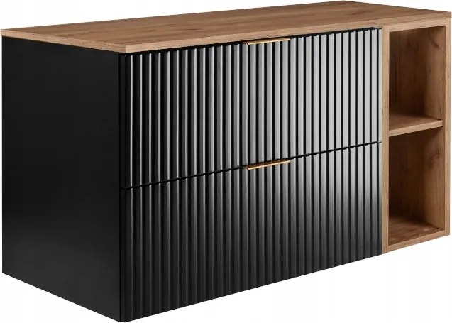 Fürdőszoba szekrény akasztós mosdó alá 100 Divatos Mdf frontok Asztallap