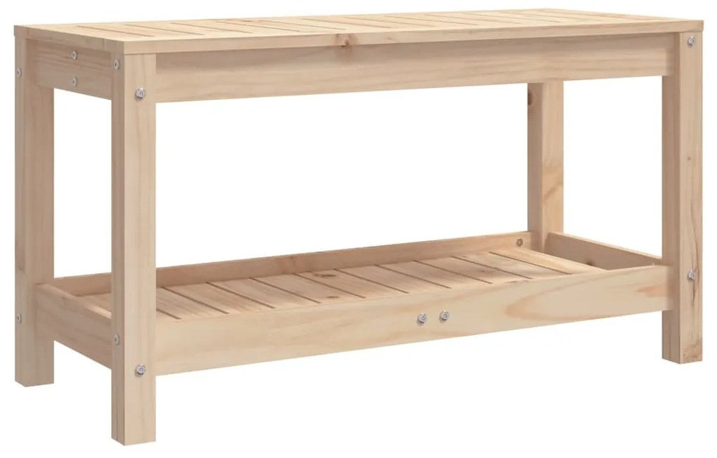 tömör fenyőfa kerti pad 82,5x35x45 cm
