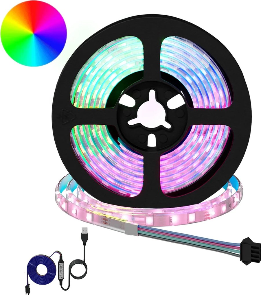 vidaXL LED szalag 2 pcs Fekete és Átlátszó 1700 mm Réz és műanyag