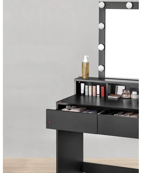 LADA sminkasztal fekete