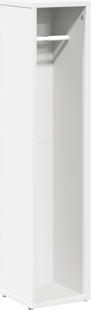 vidaXL fehér fürdőszobaszekrény tekercstartóval 20,5x20x90 cm