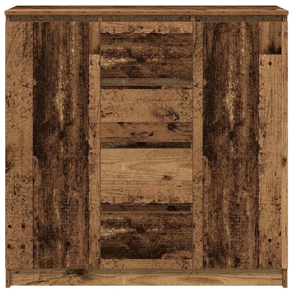 antik fa szerelt fa tálalószekrény fiókos 100,5x35x98,5 cm