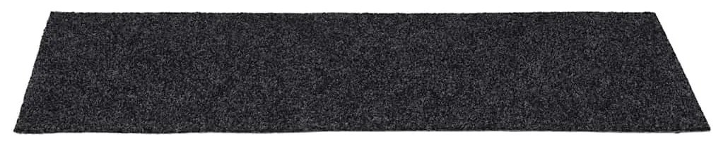 30 db szürke lépcsőszőnyeg öntapadós téglalap alakú 60x25 cm