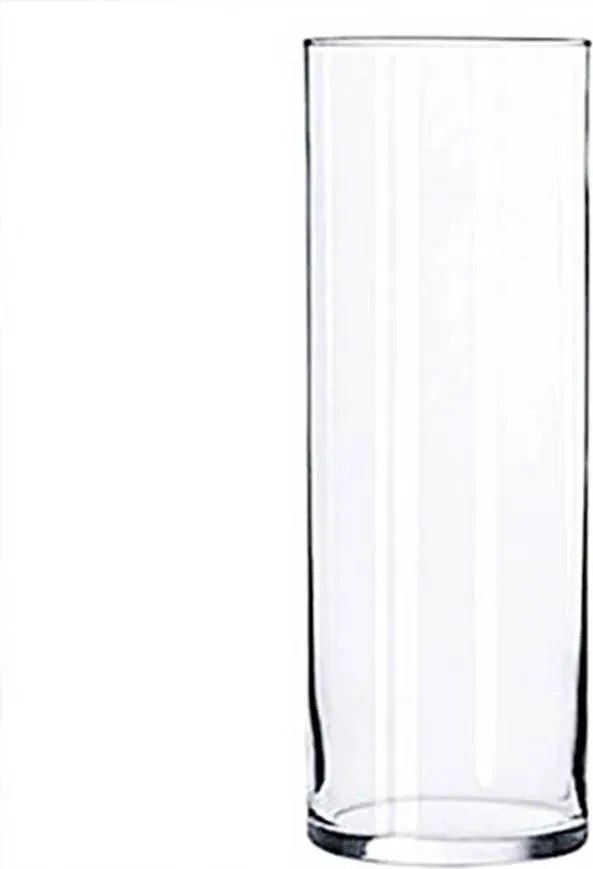 Üveg váza henger H-40 cm D-15 cm süllyesztett