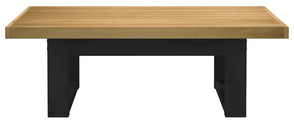 dohányzóasztal NOAIN U alakú lábak 120x60x40cm tömör fa fenyőfa