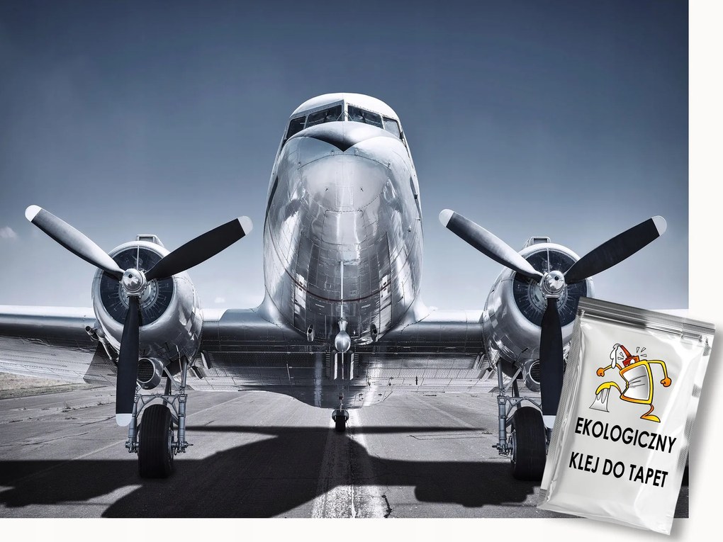Fotótapéta Flizelina Repülőgép Repülőtér Ég Propeller 350x250 ragasztó