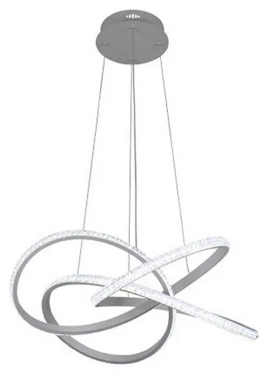 LED fényerőszabályozható, kábelen függesztett csillár LED/95W/230V 3000-6500K átm. 57 cm + távirányító