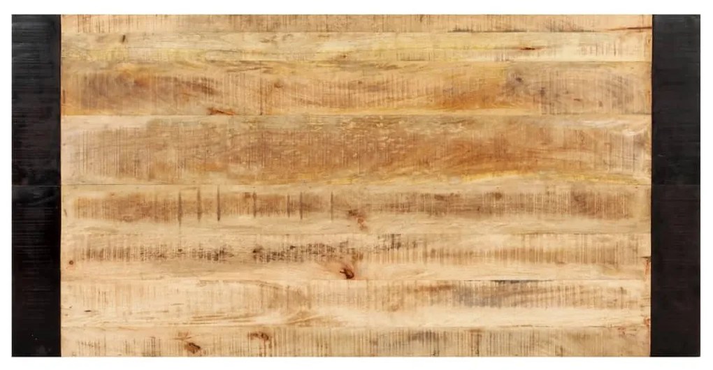 Tömör nyers mangófa étkezőasztal 140 x 70 x 76 cm