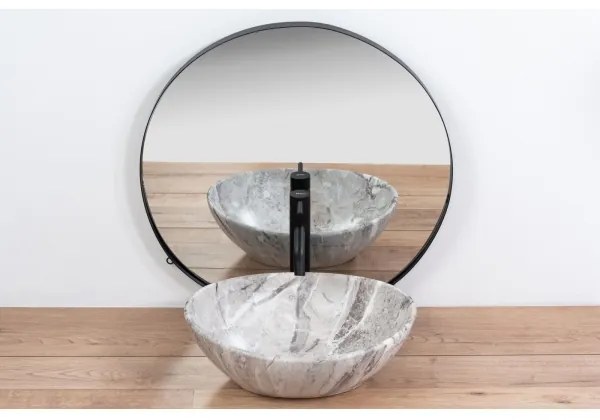 REA-U9908 - SOFIA ráépíthető mosdó 34,5x41 cm kerámia/kőhatású