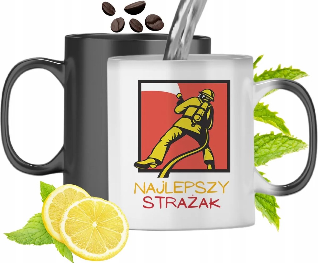 Mágikus Bögre Tűzoltóknak Színváltós Nyomtatott Fényképpel