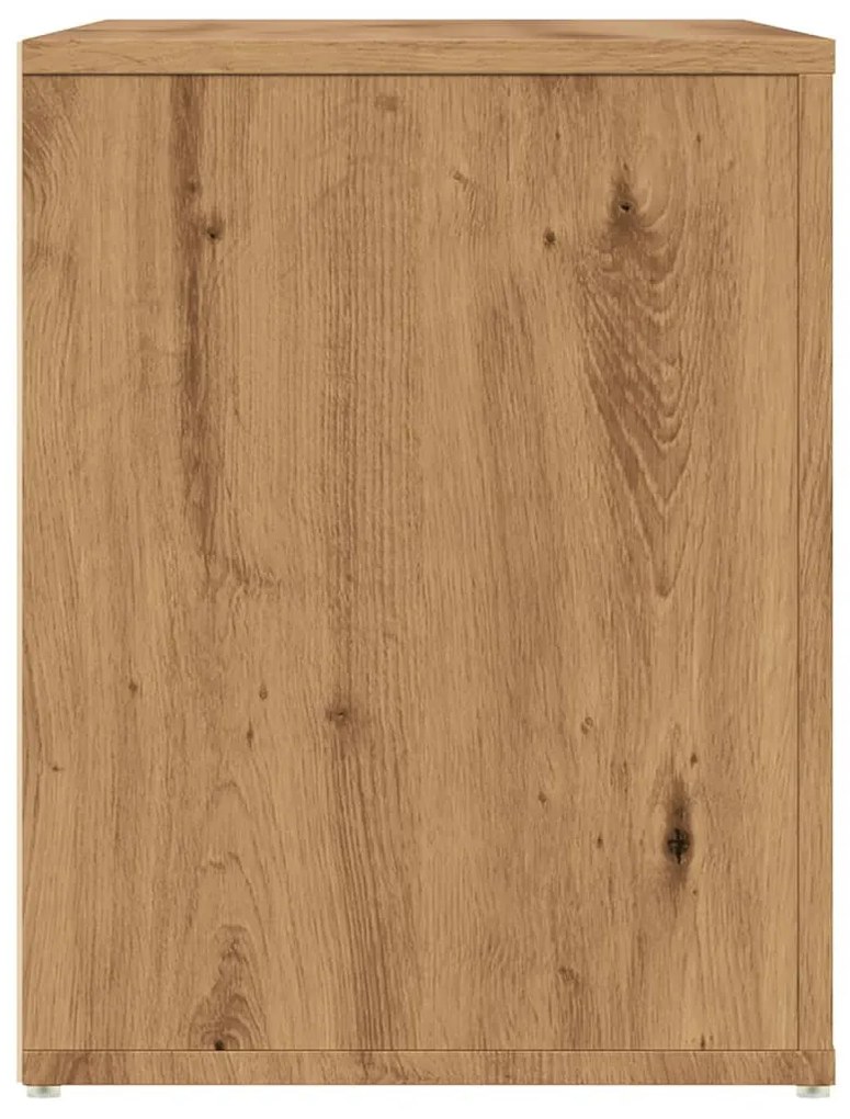 kézműves tölgy színű szerelt fa cipőtároló pad 100 x 35 x 45 cm