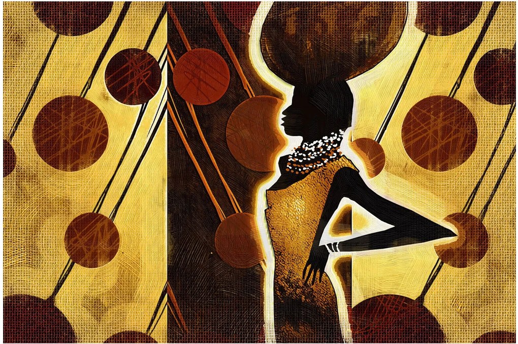 Egy ősi művészeti festmény képe (90x60 cm)