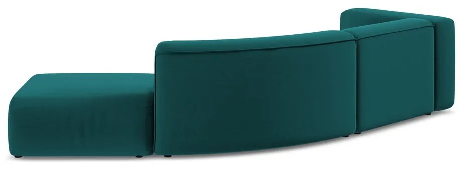 Türkiz bársony heverő (jobb oldali) Ekahi – Makamii