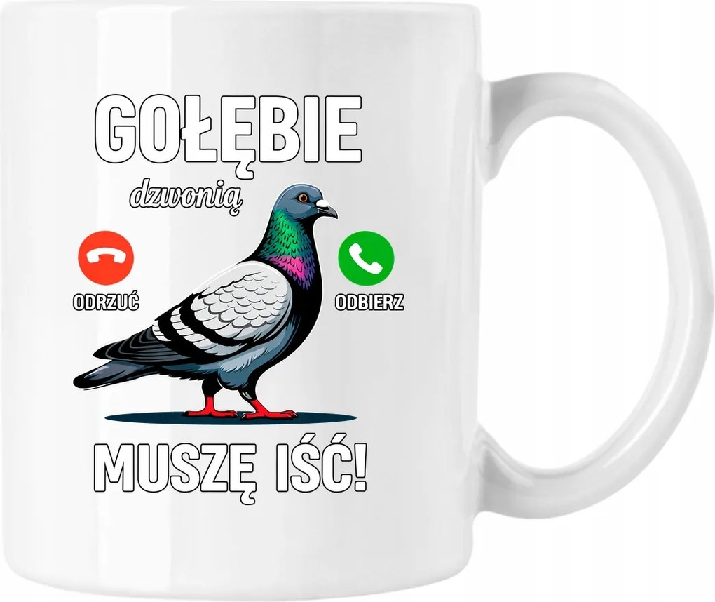 Bögre Galambok Csengetnek Mennem kell Fehér 330ml