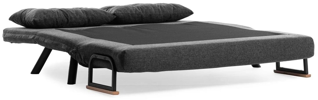 2 személyes kanapéágy Homoko 2-Seater - Sötét Szürke