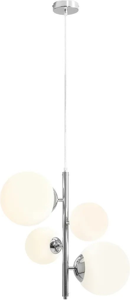 ALDEX 1091L4 BLOOM Modern Függesztett Lámpa Fehér, Króm E14/E27 IP20