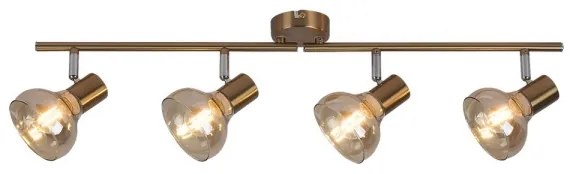 Rabalux 5550 - Spotlámpa HOLLY 4xE14/40W/230V arany