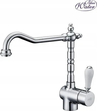 Retro Konyhai Csaptelep Blue Water Szicília Króm