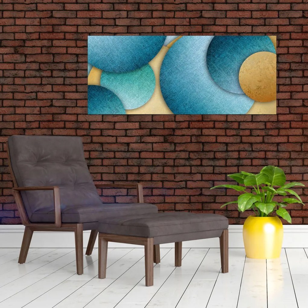 Az absztrakciós körök képe (120x50 cm)