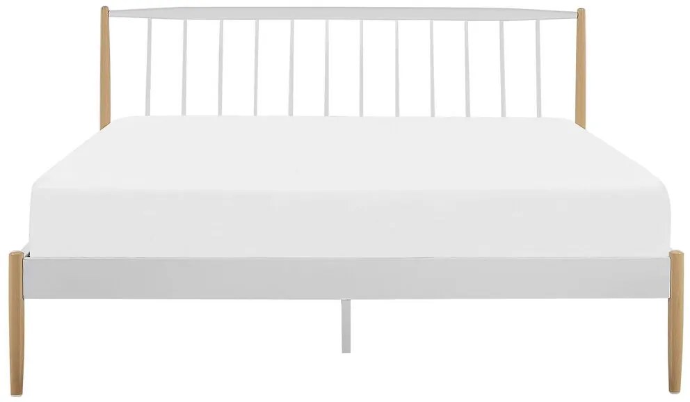 Franciaágy 180 cm MARES (fehér) (ágyráccsal). 1026676