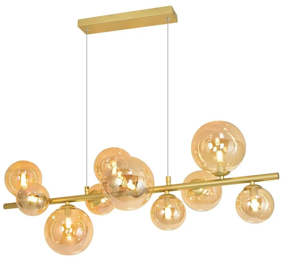 Brilagi - LED Csillár zsinóron MILLA 10xG9/3W/230V arany