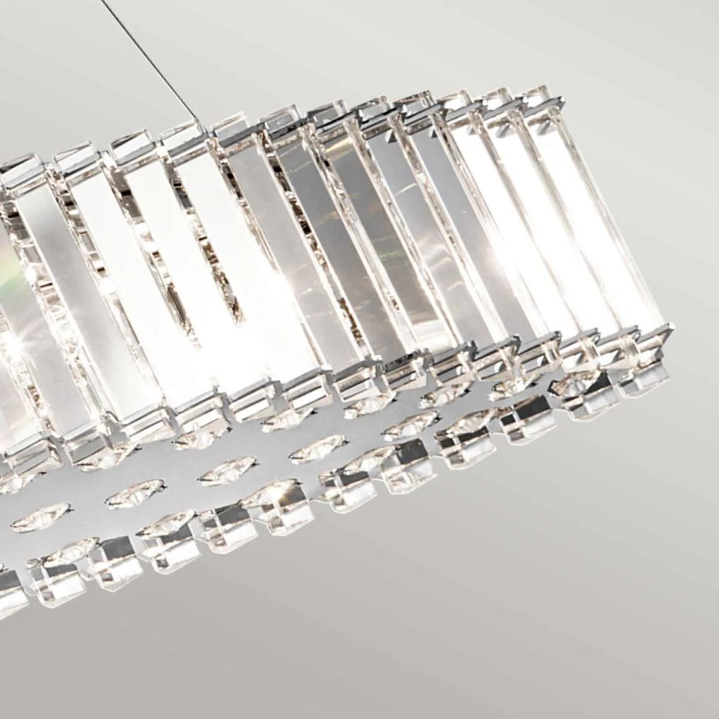 Kichler klasszikus LED függeszték crystal skye króm átlátszó elsklcrystalskyeisle IP44