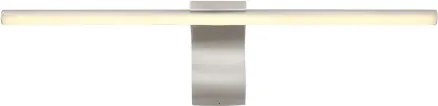 Globo 41925N Fali könnyű fém nikkel matt, akril fehér, IP44, szélesség x magasság: 608x80 mm, Mélység: 150 mm, LED 10W 230V, 1020lm forrás, 620lm kimenet, 4000K