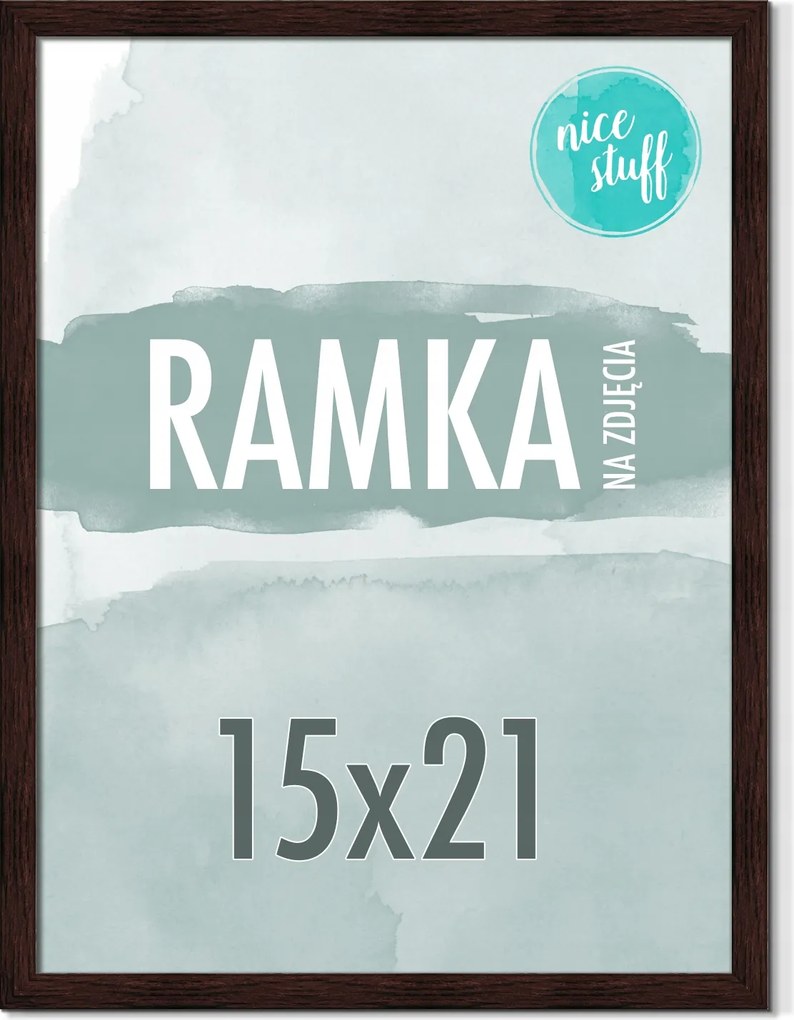 Képkeret 15x21 A5 Képkeret 21x15 sötétbarna barna