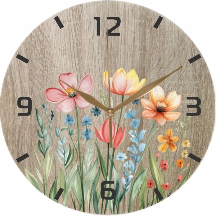Falióra Konyha Nappaliba Tavaszi Virágok Rét Virágos 35 cm
