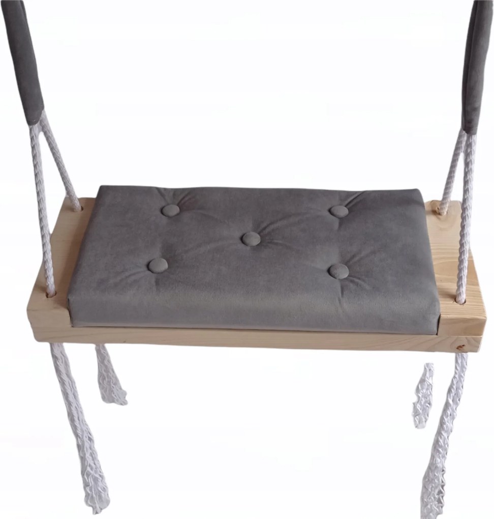 Gyerekhinta otthon szoba kárpitozott Szürke