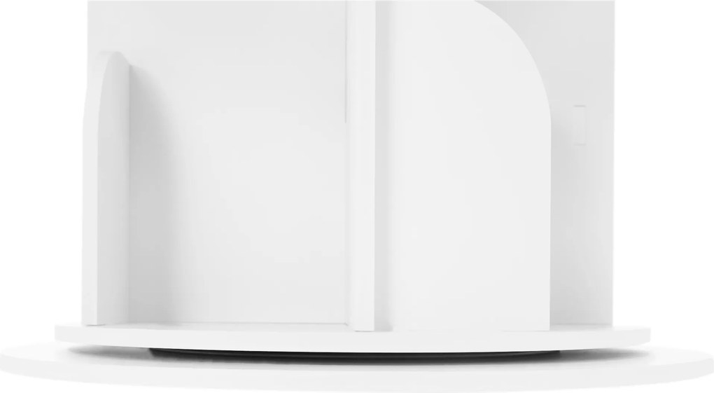 Forgó polcállvány, 4 polc, fehér, ERION TYP 1+ ajándék