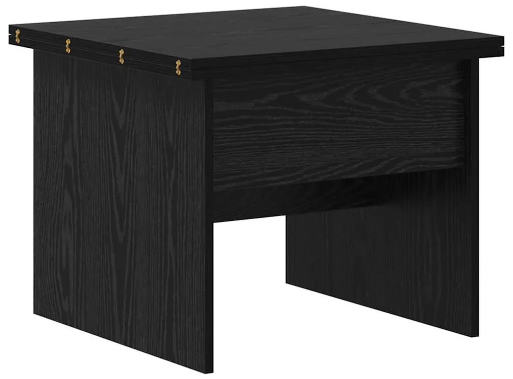 vidaXL Dohányzóasztal Fekete tölgy 55 x 54,5 x 45 cm Faanyag